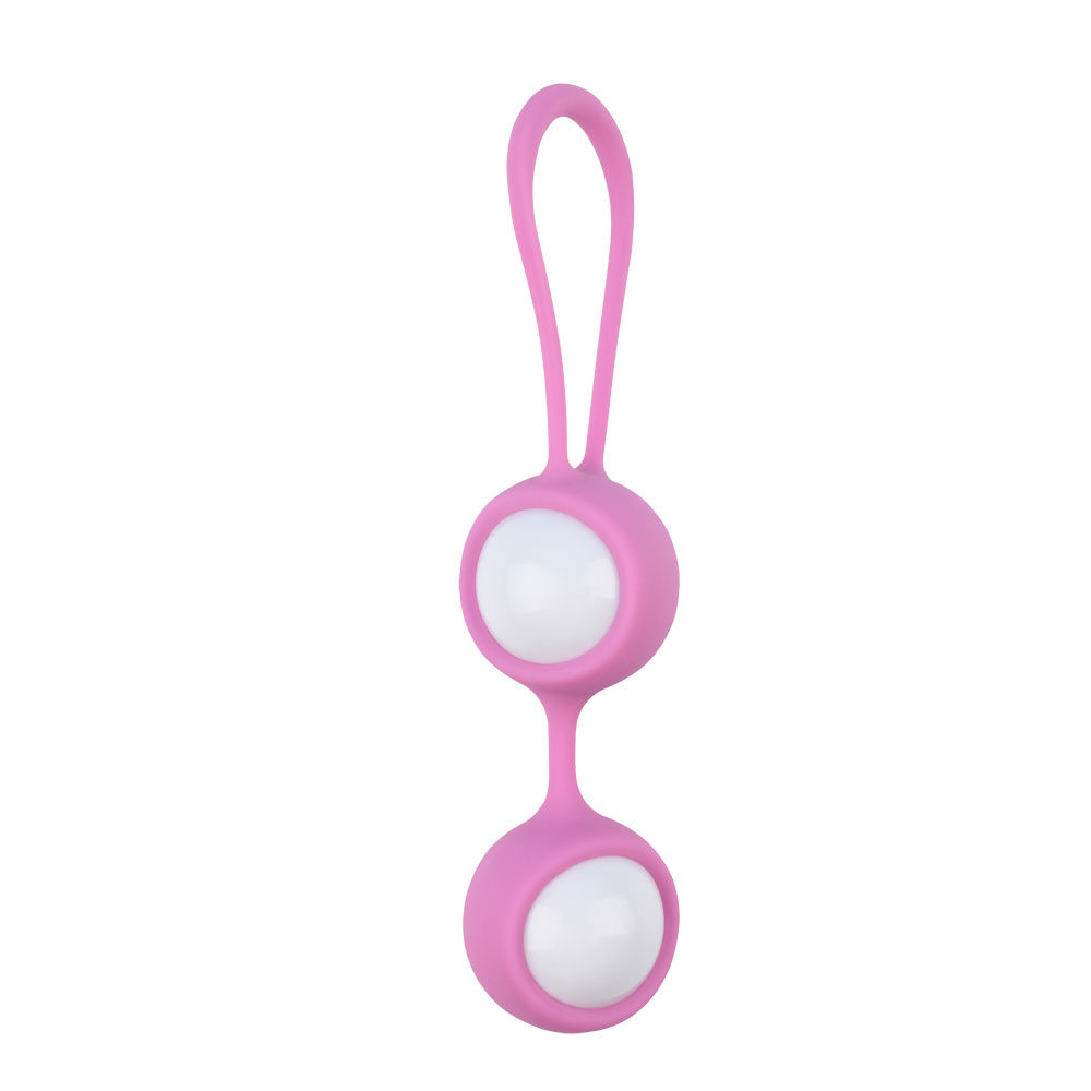 Ben Wa globos Silicone iungite et Rolling globos enim Kegel Exercise Pink