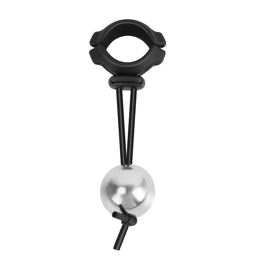 Metal Penis Stretcher-Single Ball Black (φ35mm)