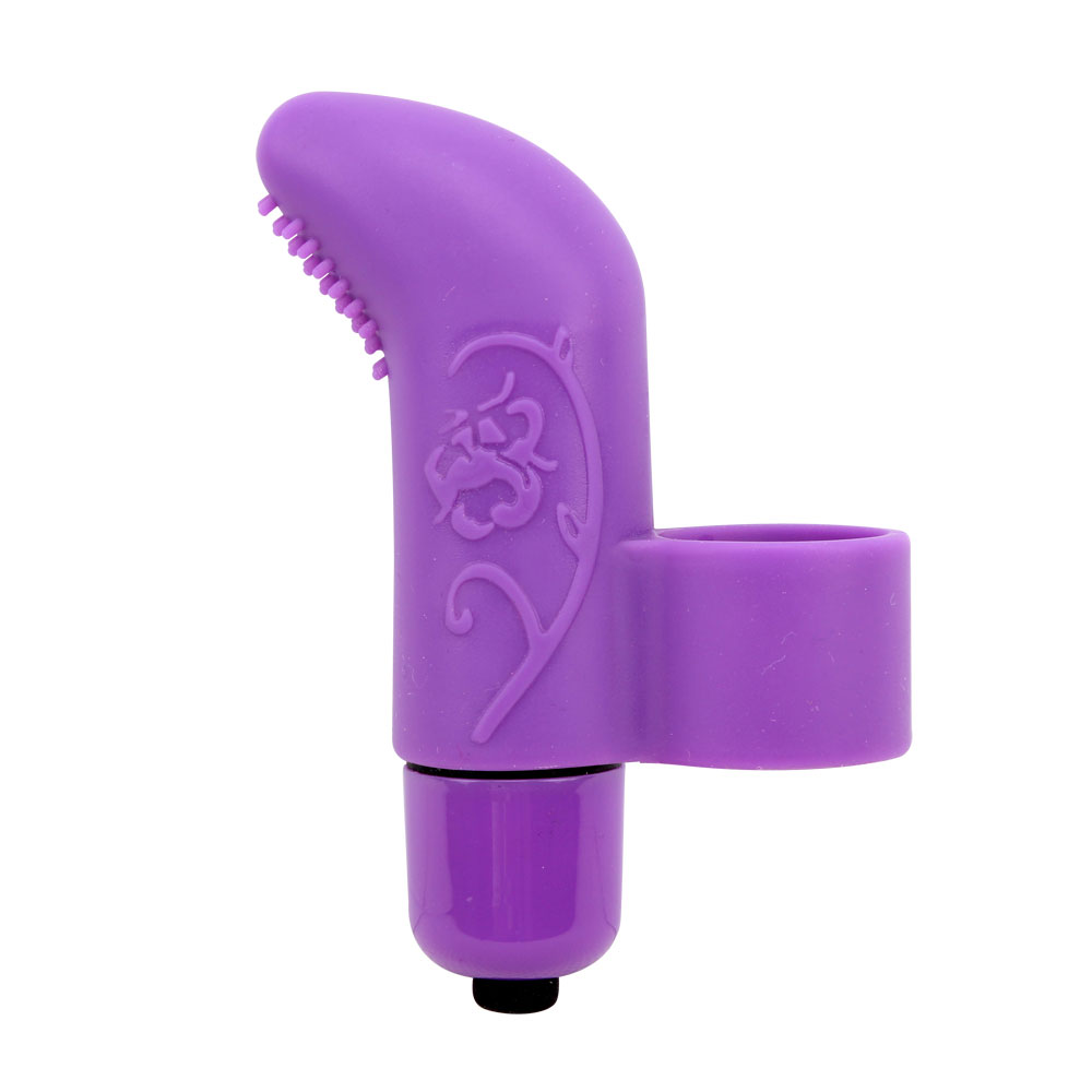 Silicone Digitus Vibe Cum 7 Validus Vibrating Functions Purpura